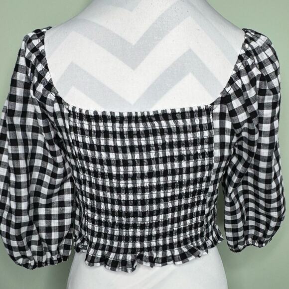 Kirious Los Angeles Black and White Womans Large Checkered Top - Picture 12 of 12